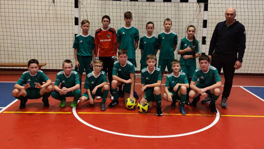 MFL salės futbolo pirmenybėse startavo sporto centro U-14 futbolo komanda