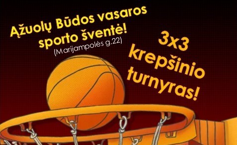 Kviečiame komandas į 3&#215;3 krepšinio turnyrą Ąžuolų Būdoje!